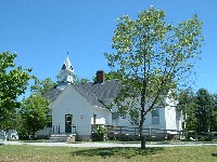 Photo of the Andover, NH town offices and library.