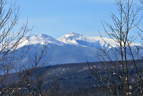 This is the winter view from Berlin, a stock photo by Mark R. Ducharme Photography, looking south toward the Presidential Range.
